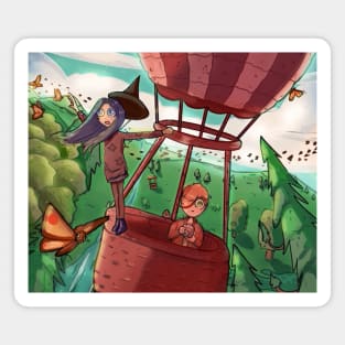 hot air ballon adventure Magnet